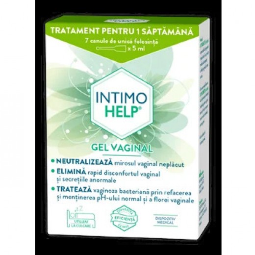 Intimohelp gel vaginal, 7 x 5ml, Zdrovit