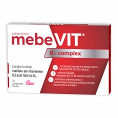 Mebevit B-complex, 30 comprimate, Zdrovit