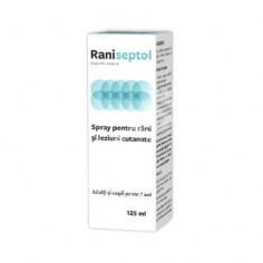 Zdrovit Raniseptol Spray pentru rani si leziuni cutanate, 125 ml