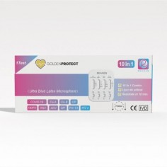 Test rapid 10 in 1 infecții respiratorii inclusiv HMPV, Golden Protect